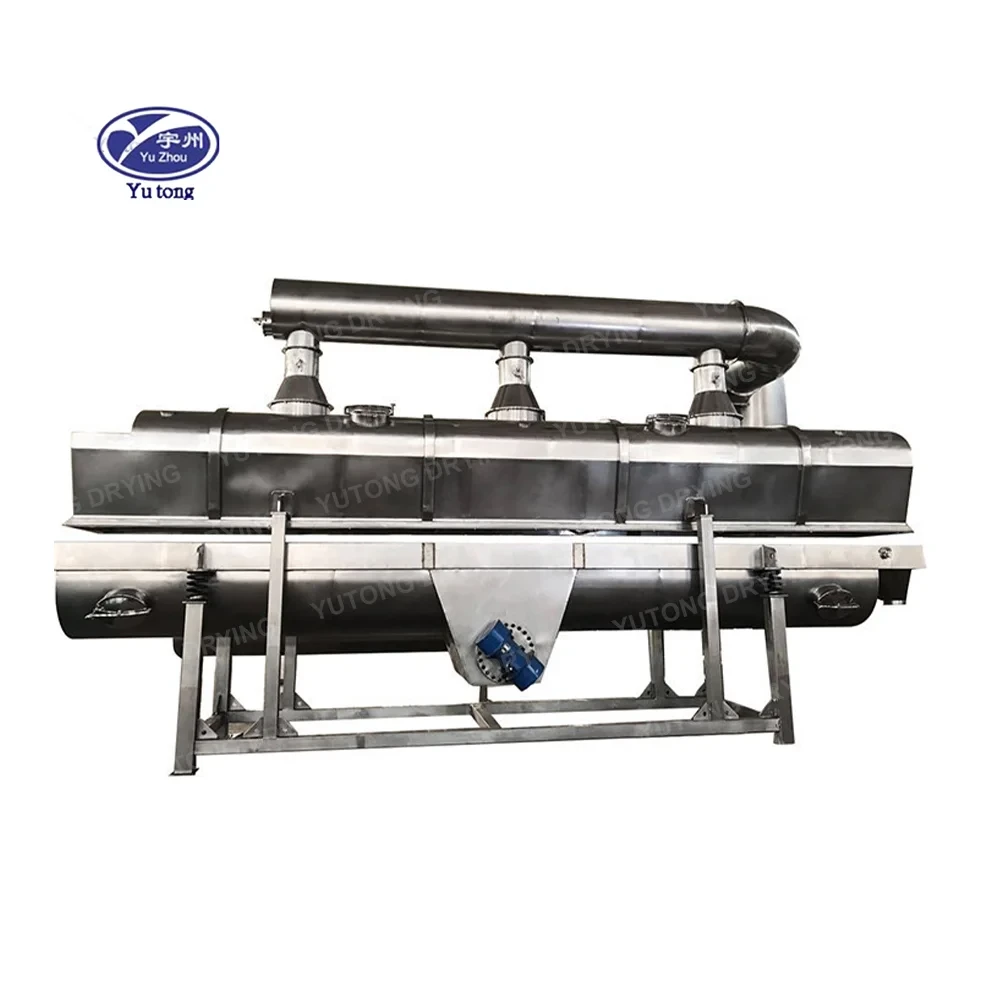 High drying effective vibrating fluid bed dryer